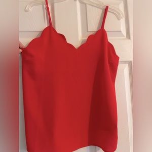 Bright red camisole
